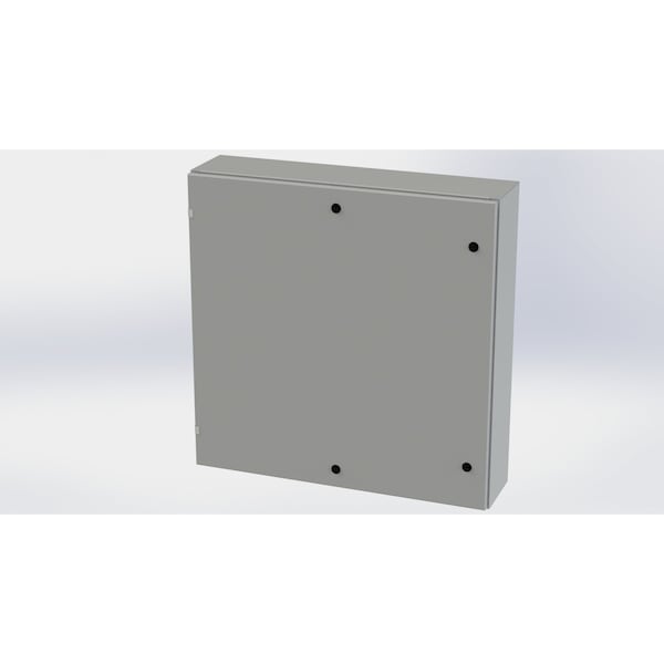 1/4 Turn Latch Electrical Enclosures, 36 in H, 8 in D, 36 in W, NEMA 3R, 4, 12, 13, Carbon Steel